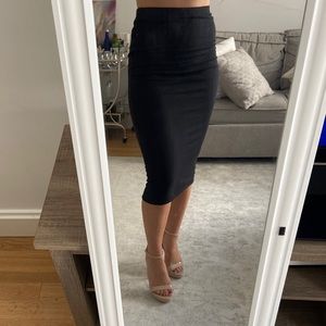 Black pencil skirt